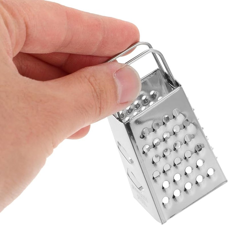 4Pcs Stainless Steel Cheese Grater Set Manual Handheld for Kitchen Home Use - Image 3